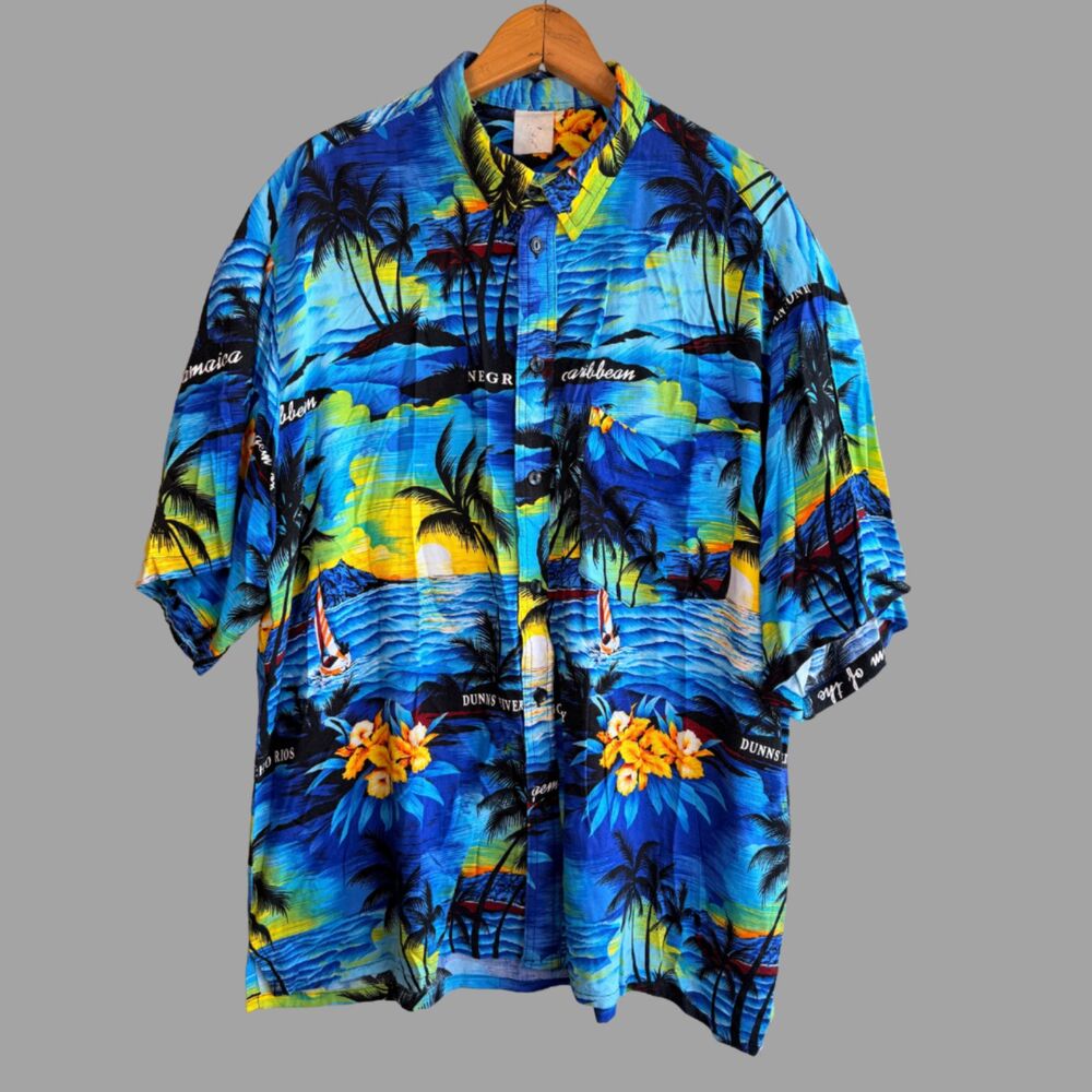 Vintage 80s/90s Jamaica Tropical Island Vacation Shirt